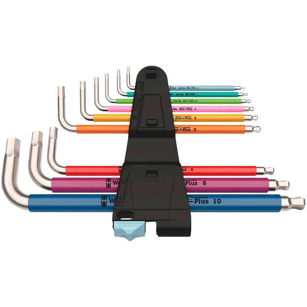 Wera 3950/9 Hex-plus 1 L-schlüssel Satz, Silver / multicolour, One Size Wera 3950/9 Hex-plus 1 L-schlüssel Satz, Silver / multicolour, One Size