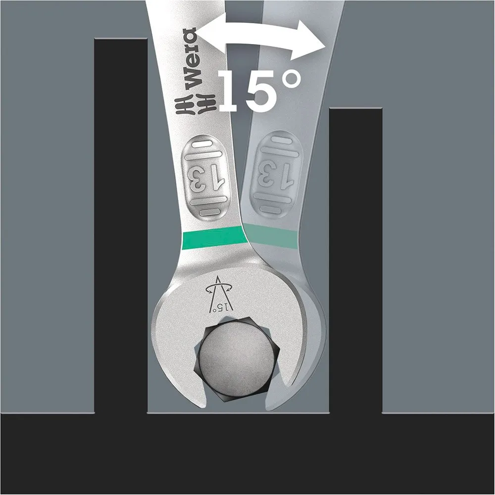 Wera 6003 Joker 11 Set 1 Ringschlüsselsatz, Silver, One Size Wera 6003 Joker 11 Set 1 Ringschlüsselsatz, Silver, One Size