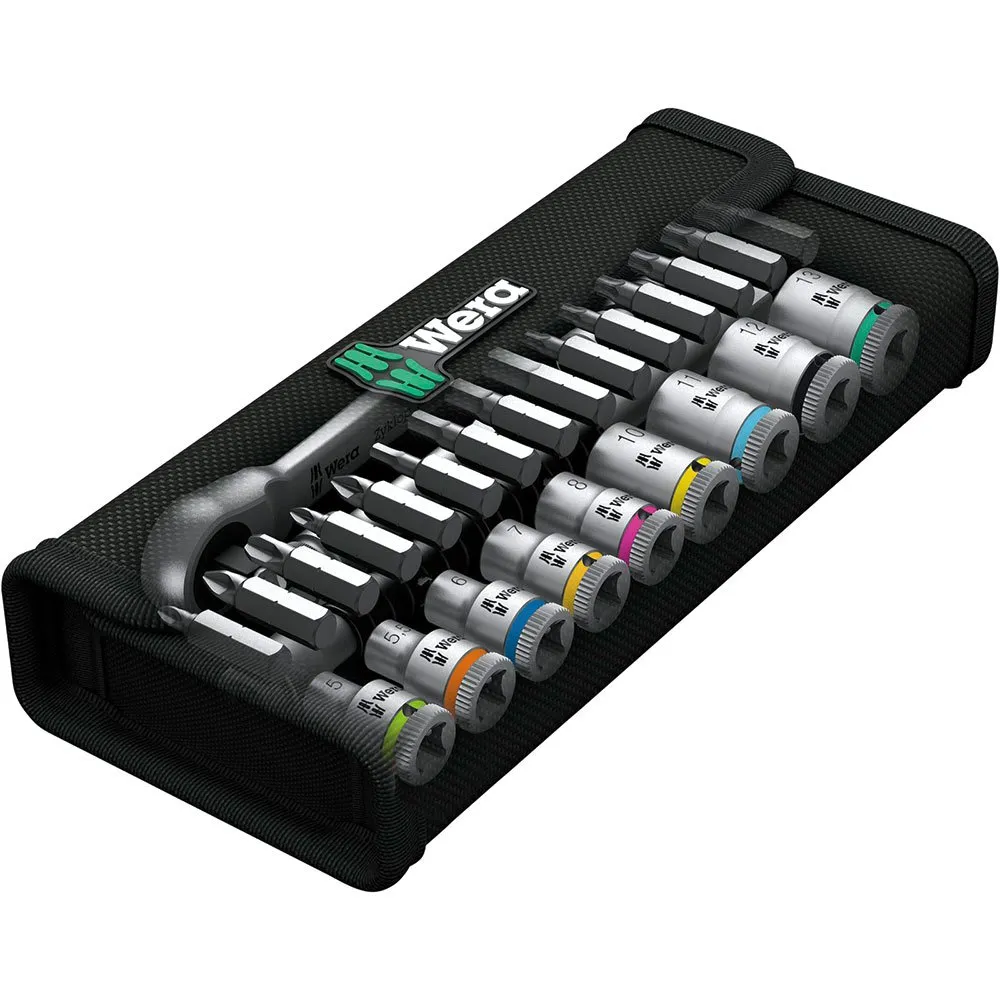 Wera 8100 Sa 7 Zyklop Metall-ratschensatz Mit Vierkantdurchsteckung, Silver, One Size