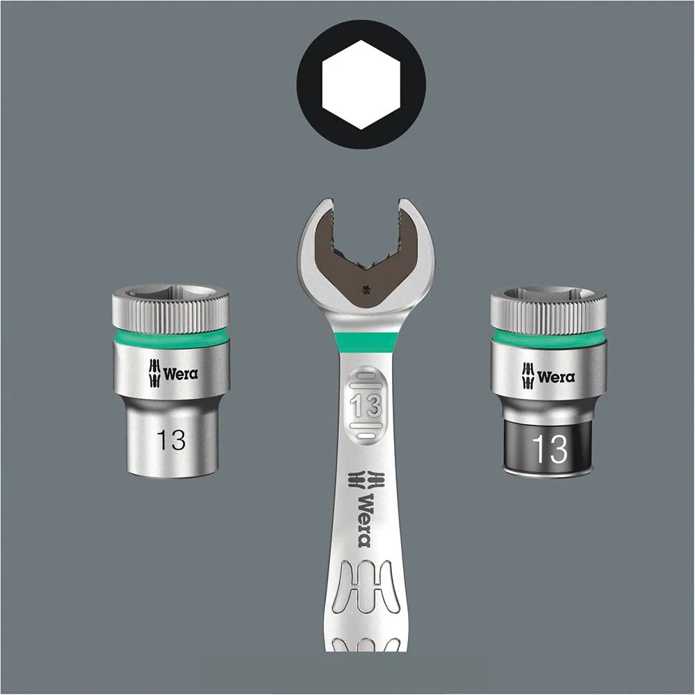 Wera 8790 Hmc Hf 1 Zyklop Steckschlüssel-satz, Silver / black, One Size