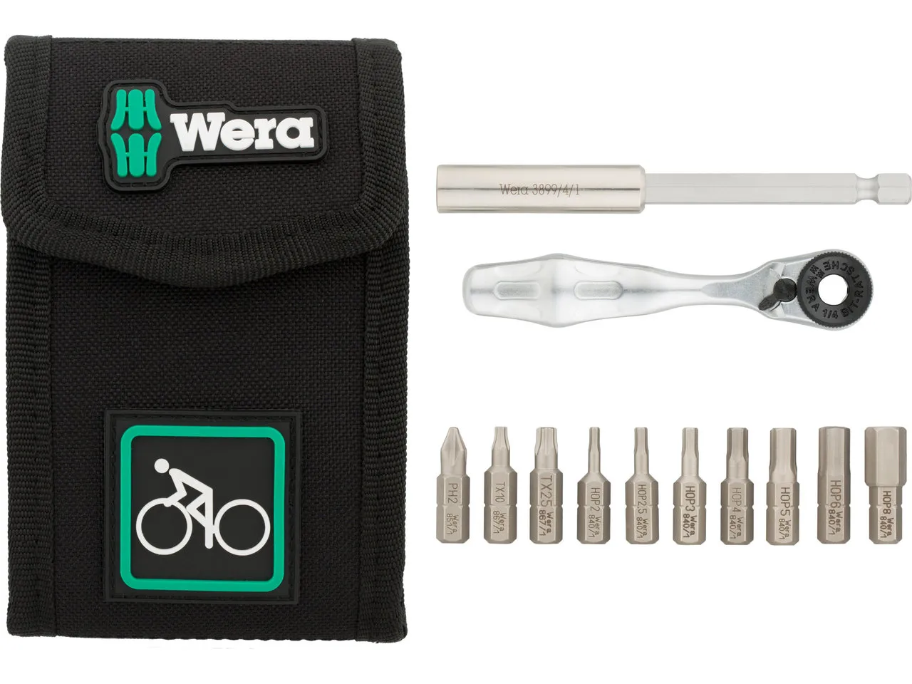 Wera Bicycle Set 1, Black, One Size Wera Bicycle Set 1, Black, One Size