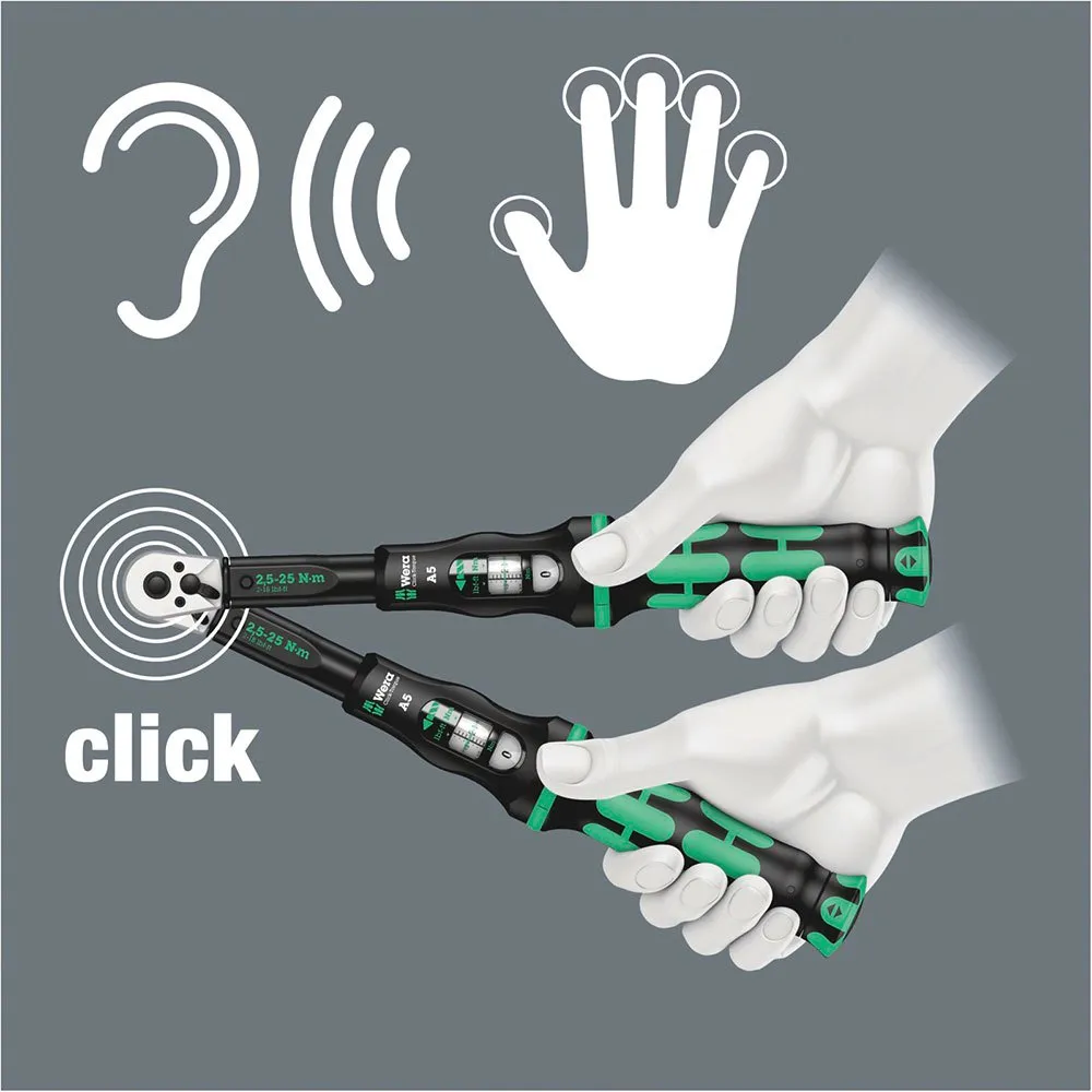 Wera Click-torque C 4 Drehmomentschlüssel, Black / green, One Size Wera Click-torque C 4 Drehmomentschlüssel, Black / green, One Size