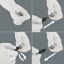 Wera Gürtel A 1 Zyklop Steckschlüssel-satz Haltefunktion 1/4 Antrieb, Silver / black, One Size