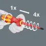 Wera Kraftform Kompakt Turbo Schraubendreher-set, Multicolour, One Size