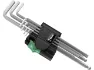 Wera Magnet Winkelschlüssel-Satz Innensechskant, Grau, one_size