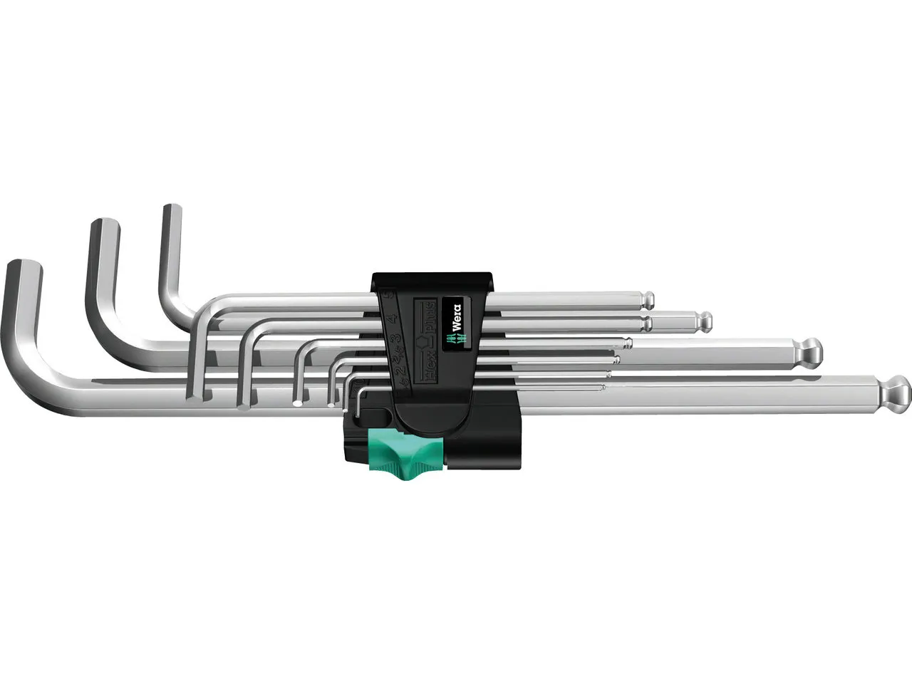 Wera Winkelschlüssel-Satz Hex-Plus Innensechskant PKL, Grau, one_size