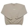wethepeople Label Crew Sweatshirt, Sand / white, XL