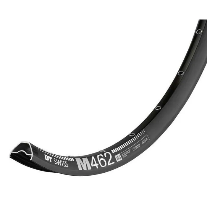 Wiener Dt Swiss M462 27.5´´ Cl Disc Boost Mtb Vorderrad, Black / white, 15 X 110mm Wiener Dt Swiss M462 27.5´´ Cl Disc Boost Mtb Vorderrad, Black / white, 15 X 110mm