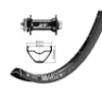 Wiener Dt Swiss M462 27.5´´ Cl Disc Boost Mtb Vorderrad, Black / white, 15 X 110mm