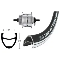 Wiener Rodi Airline 1 28´´ Disc Dynamo Dh3d32 Vorderrad Wiener Rodi Airline 1 28´´ Disc Dynamo Dh3d32 Vorderrad
