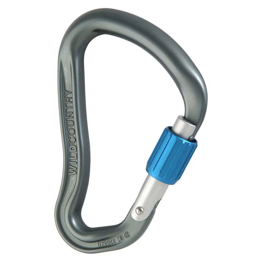Wild Country Ascent Hms Karabinerhaken, Gunmetal / blue, One Size Wild Country Ascent Hms Karabinerhaken, Gunmetal / blue, One Size