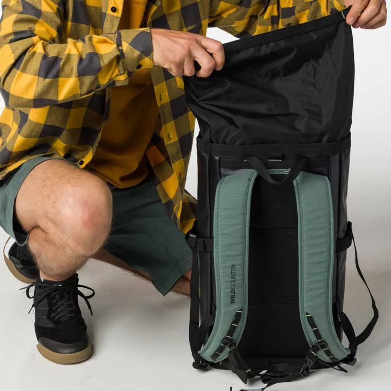 Wild Country Crag Hauler 25l Seilbeutel, Black / marsh Wild Country Crag Hauler 25l Seilbeutel, Black / marsh
