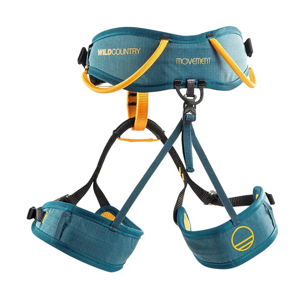 Wild Country Movement Junior-gurtzeug, Petrol / nectar, One Size Wild Country Movement Junior-gurtzeug, Petrol / nectar, One Size