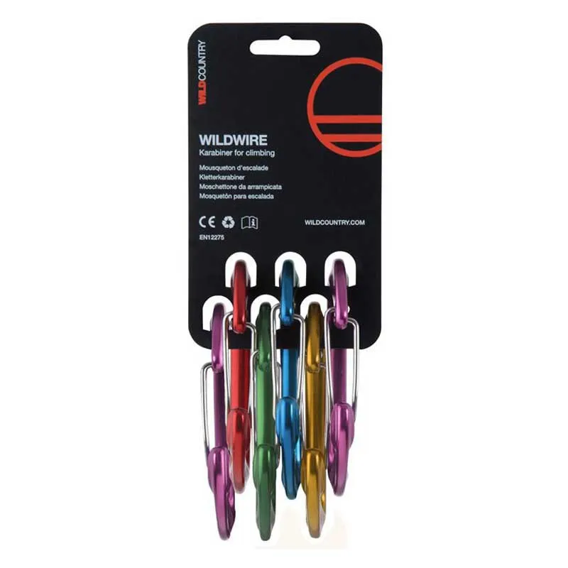 Wild Country Wildwire Rack Karabinerhaken 6 Einheiten, Multicolor, One Size Wild Country Wildwire Rack Karabinerhaken 6 Einheiten, Multicolor, One Size