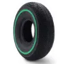 Wildcat Mini Bmx 11´´ X 4.10/3.50-8 Steifer Urbanreifen, Black / green, 11" x 4.10 / 3.50-8