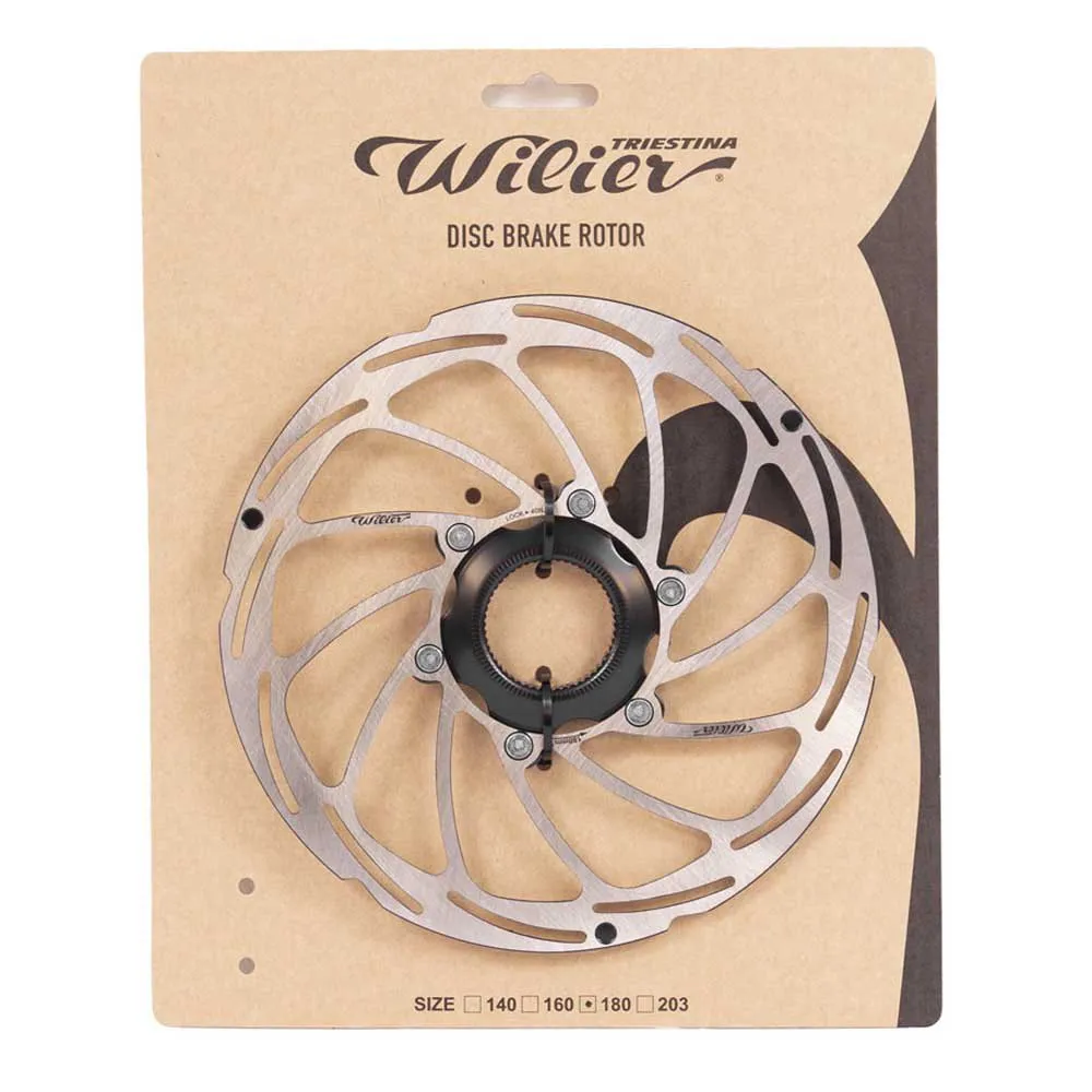 Wilier Center Lock Bremsscheibe, Silver / black, 160mm