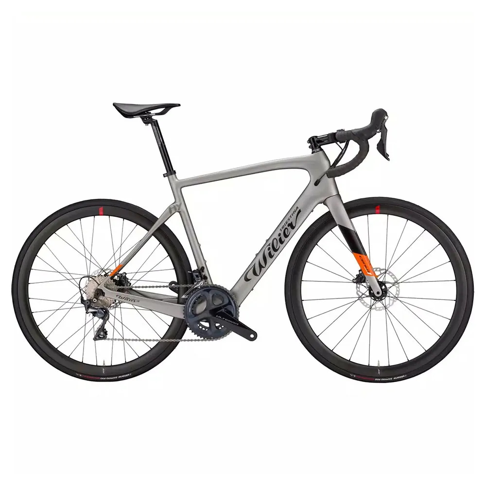 Wilier Cento1 Hybrid Ndr 28ac 105 Rd-r7000 Gs 2025 E-rennrad, Grey / black / orange, L, 250Wh Wilier Cento1 Hybrid Ndr 28ac 105 Rd-r7000 Gs 2025 E-rennrad, Grey / black / orange, L, 250Wh
