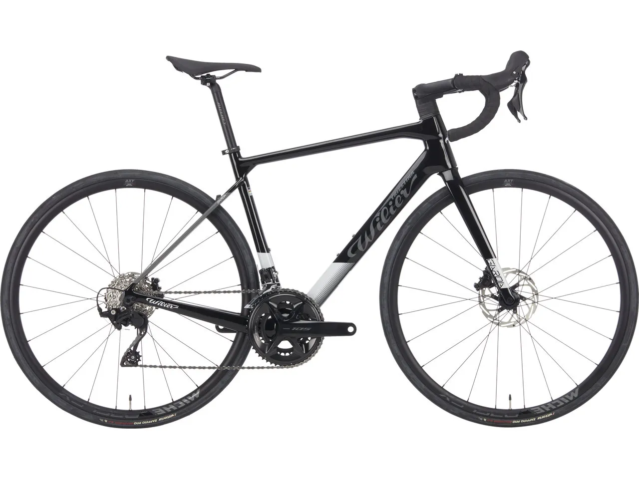 Wilier Garda Shimano 105 Carbon Rennrad, Schwarz Wilier Garda Shimano 105 Carbon Rennrad, Schwarz