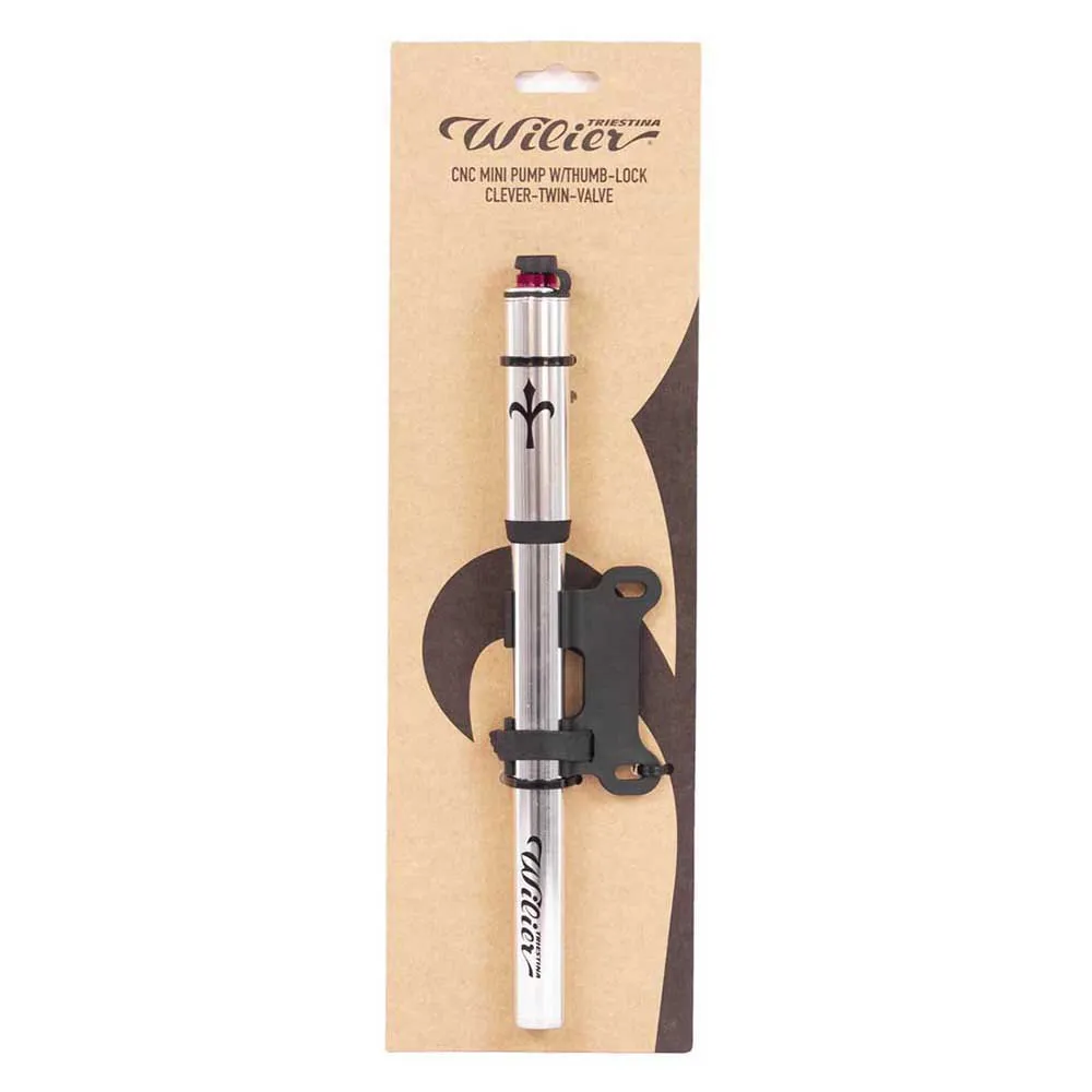 Wilier Mini Pumpe, Silver, 120psi Wilier Mini Pumpe, Silver, 120psi