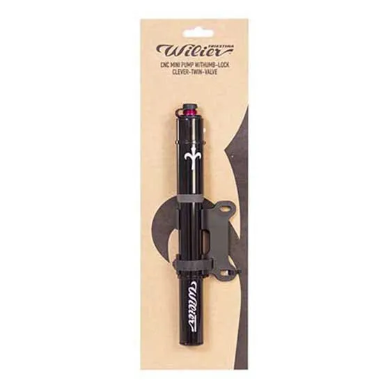 Wilier Mountain Extractable Mini-pumpe, Black, 80psi Wilier Mountain Extractable Mini-pumpe, Black, 80psi