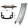Winora 24 Mtb Vorderrad, Matte silver, 9 x 100mm
