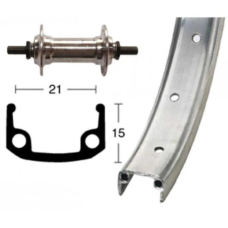Winora 26´´ Mtb Vorderrad, Matte silver, 9 x 100mm Winora 26´´ Mtb Vorderrad, Matte silver, 9 x 100mm