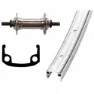 Winora Aluminium Wheel 27´´ Vorderrad, Matte silver, 9 x 100mm