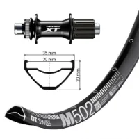 Winora Dt Swiss M502 Shimano Deore Xt 8-11s 27.5´´ Cl Disc Hinterrad Winora Dt Swiss M502 Shimano Deore Xt 8-11s 27.5´´ Cl Disc Hinterrad