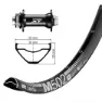 Winora Dt Swiss M502 Shimano Deore Xt 8010 29´´ Cl Disc Vorderrad, Black, 15 x 110mm