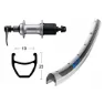 Winora Exal Xp-19 Qr Shimano Acera T3000 Hinterrad, Silver, 10 x 135mm