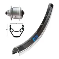 Winora Exal Zx 19 Qr Dynamo Shimano Dh3d72 Cl Disc Rennrad-vorderrad Winora Exal Zx 19 Qr Dynamo Shimano Dh3d72 Cl Disc Rennrad-vorderrad