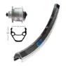Winora Exal Zx 19 Qr Dynamo Shimano Dh3d72 Cl Disc Rennrad-vorderrad, Black / silver, 9 x 100mm