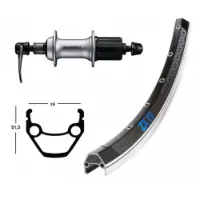 Winora Exal Zx 19 Qr Shimano Acera T3000 26´´ Hinterrad Winora Exal Zx 19 Qr Shimano Acera T3000 26´´ Hinterrad
