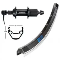 Winora Exal Zx 19 Qr Ty500 26´´ Hinterrad Winora Exal Zx 19 Qr Ty500 26´´ Hinterrad