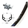 Winora Rigida Zac 19 Qr Dynamo Shimano Dh3n72 Rennrad-vorderrad, Black / silver, 9 x 100mm
