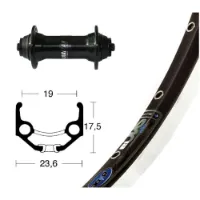 Winora Rigida Zac 19 Qr Shimano T3000 Rennrad-vorderrad Winora Rigida Zac 19 Qr Shimano T3000 Rennrad-vorderrad
