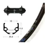 Winora Rigida Zac 19 Qr Shimano T3000 Rennrad-vorderrad, Black / silver, 9 x 100mm