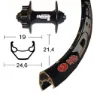 Winora Rigida Zac 2000 Qr Shimano Deore 6b Disc Vorderrad, Black, 9 x 100mm