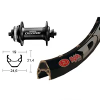 Winora Rigida Zac 2000 Qr Shimano Deore Cl Disc Vorderrad Winora Rigida Zac 2000 Qr Shimano Deore Cl Disc Vorderrad