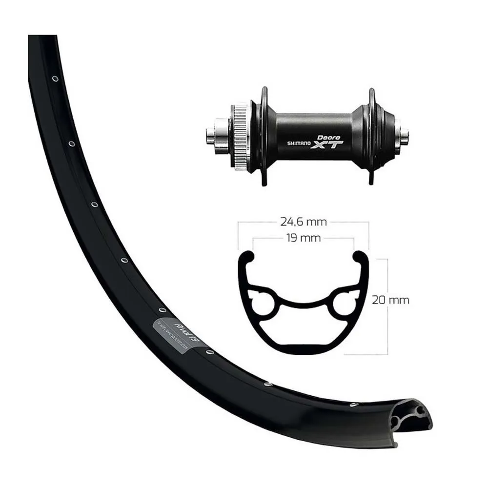 Winora Ryde Rival 19 Disc Cl Qr Shimano Deore Xt 29´´ Vorderrad, Black / silver, 9 x 100mm Winora Ryde Rival 19 Disc Cl Qr Shimano Deore Xt 29´´ Vorderrad, Black / silver, 9 x 100mm