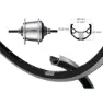 Winora Ryde Zac 421 700 Shimano Nexus 7s Hinterrad, Black, 10 x 135mm
