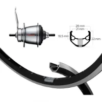 Winora Ryde Zac 421 Skid Shimano 7s Hinterrad Winora Ryde Zac 421 Skid Shimano 7s Hinterrad