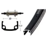 Winora Schurmann Sport 6-7s Hinterrad, Silver, 10 x 135mm