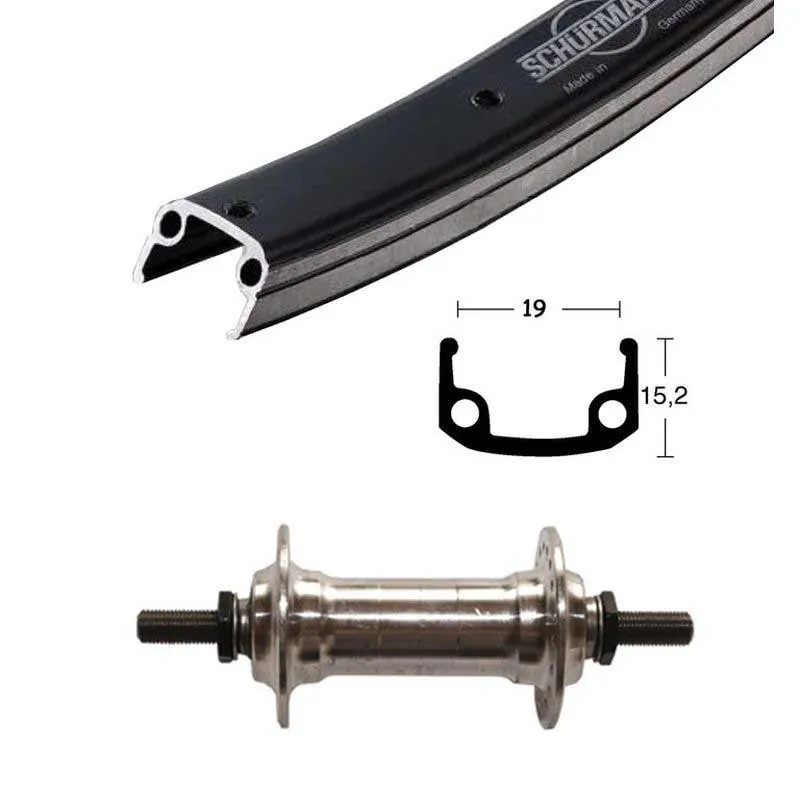 Winora Schurmann Sport Rennrad-vorderrad, Black, 9 x 100mm Winora Schurmann Sport Rennrad-vorderrad, Black, 9 x 100mm
