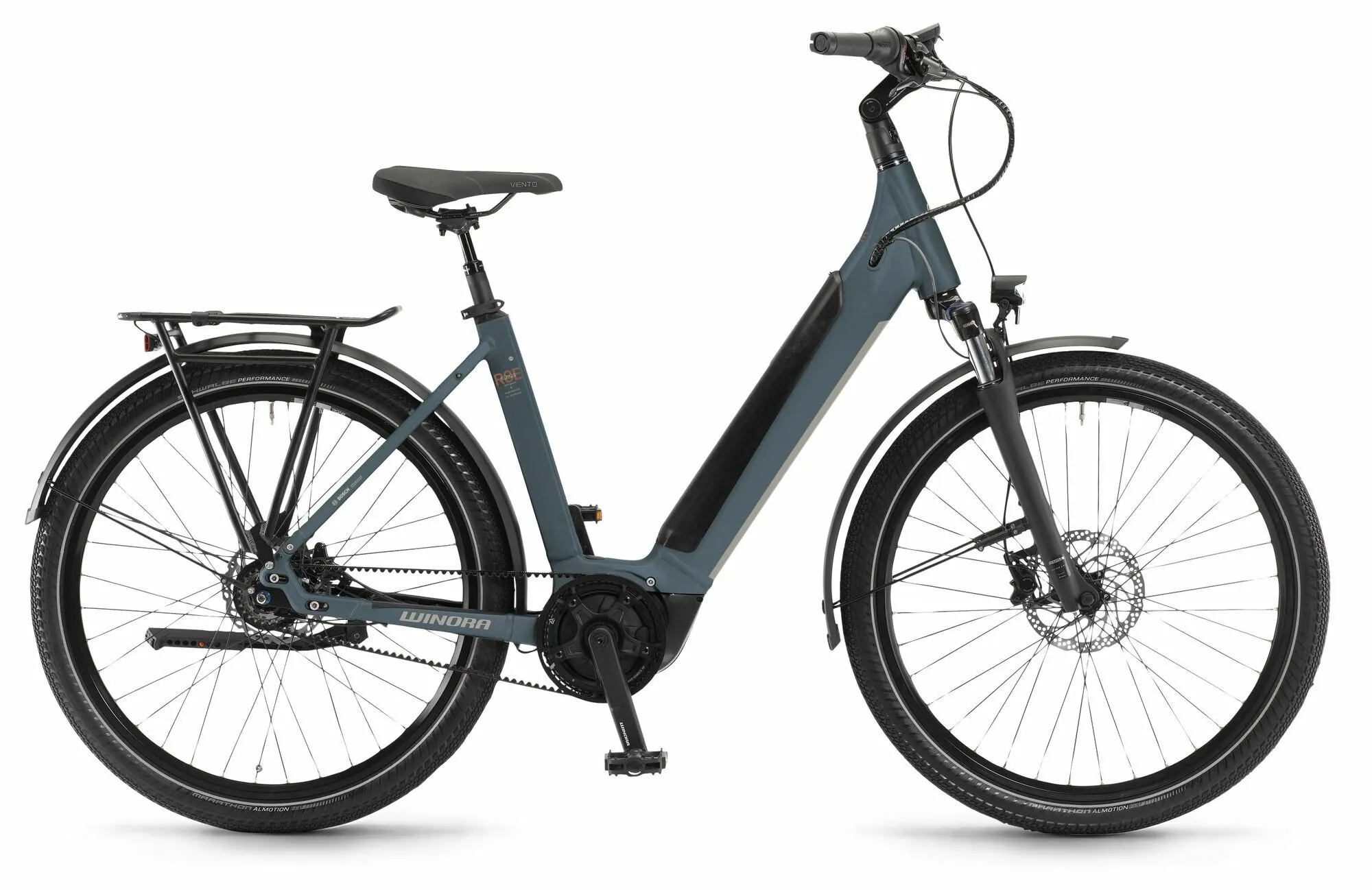 Winora Sinus R8E Greyblue matt 27,5" 500 Wh Wave