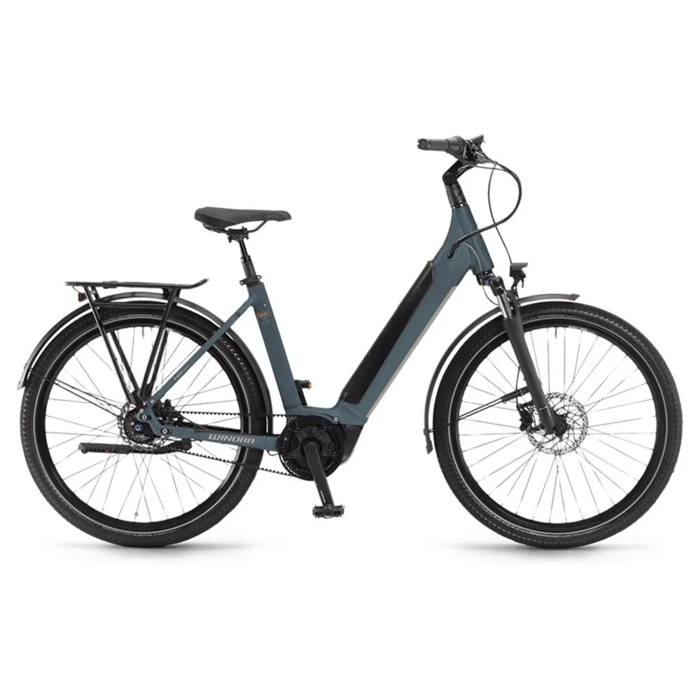Winora Sinus R8ef Wave 27.5´´ Nexus 2023 Elektrofahrrad, Grey / blue, M, 500Wh