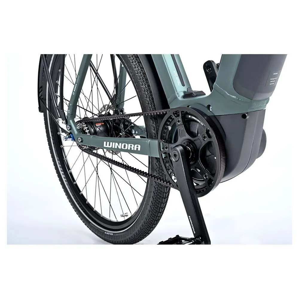 Winora Sinus R8ef Wave 27.5´´ Nexus 2023 Elektrofahrrad, Grey / blue, M, 500Wh