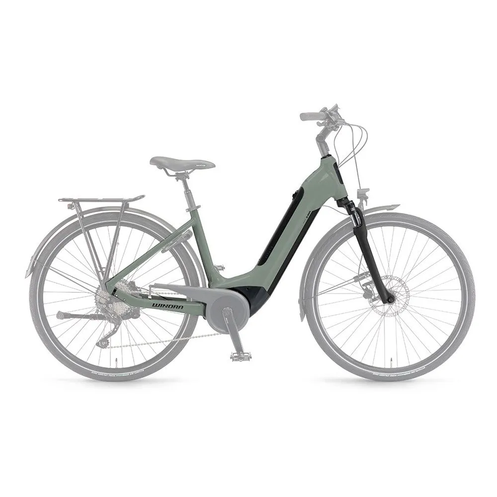 Winora Tria 10 Elektrischer Citybike Rahmen, Light gray, 46, 500Wh