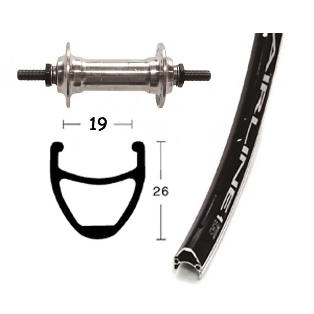 Winora Vuelta Airline 1 Rennrad-vorderrad, Black, 9 x 100mm Winora Vuelta Airline 1 Rennrad-vorderrad, Black, 9 x 100mm