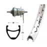 Winora Vuelta Airline 1 Shimano Nexus 7s Vorderrad, Silver, 9 x 100mm